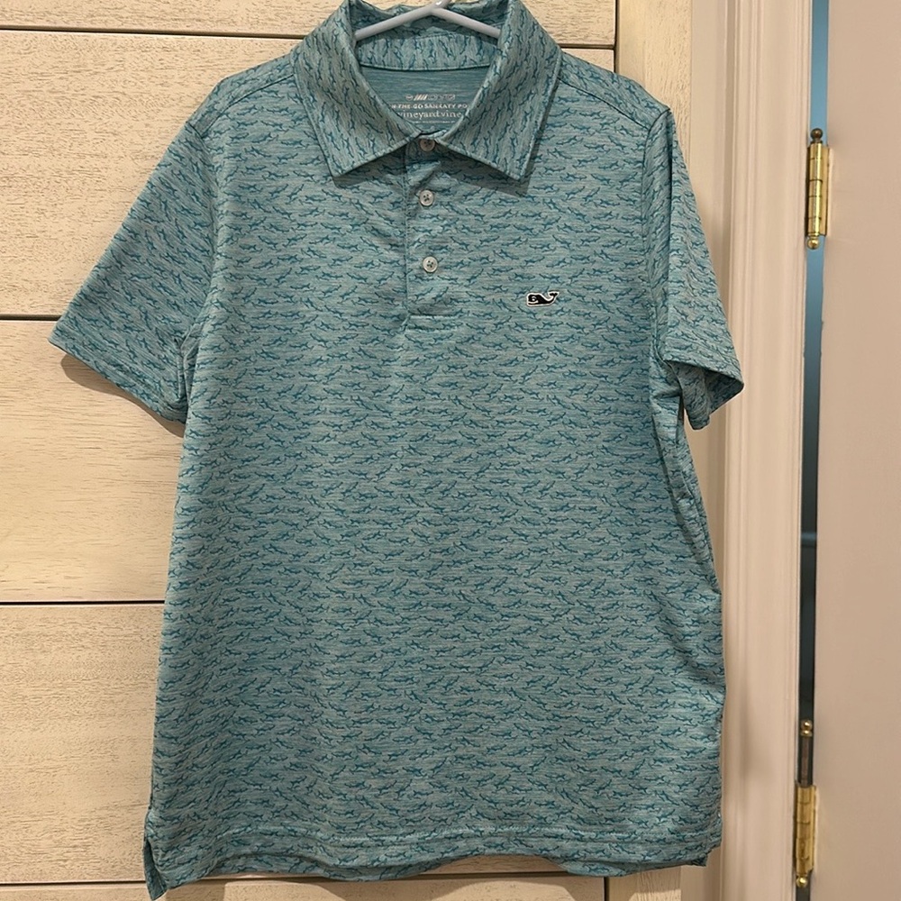 💙🦈EUC vineyard vines On The Go Sankaty Polo